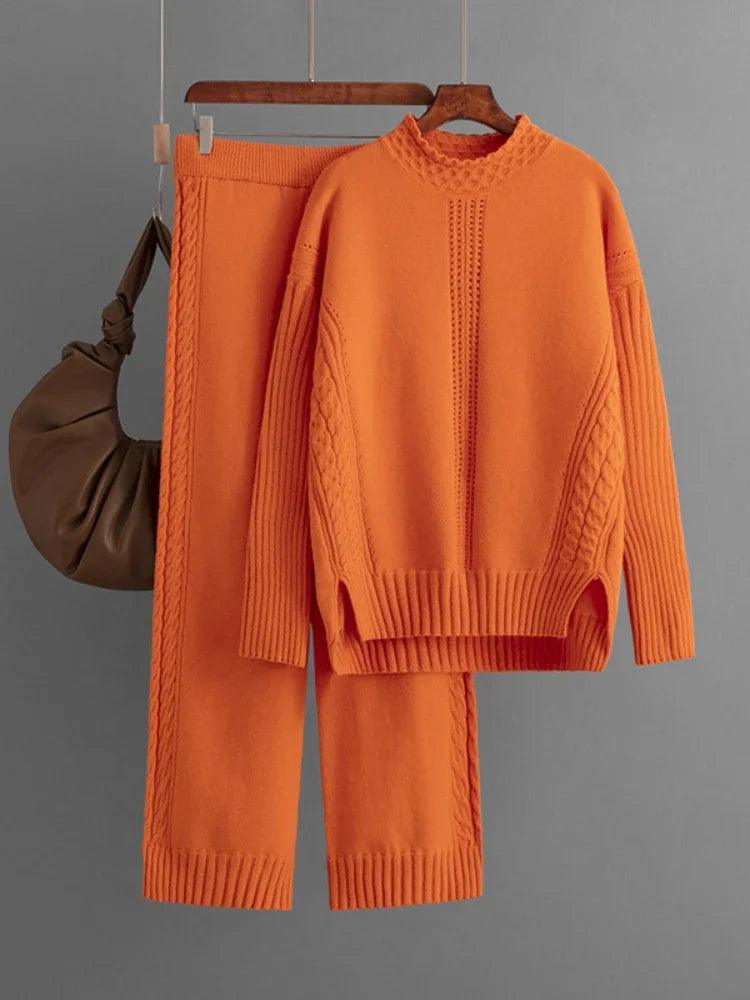 Womens Two-Piece Knit Sweater