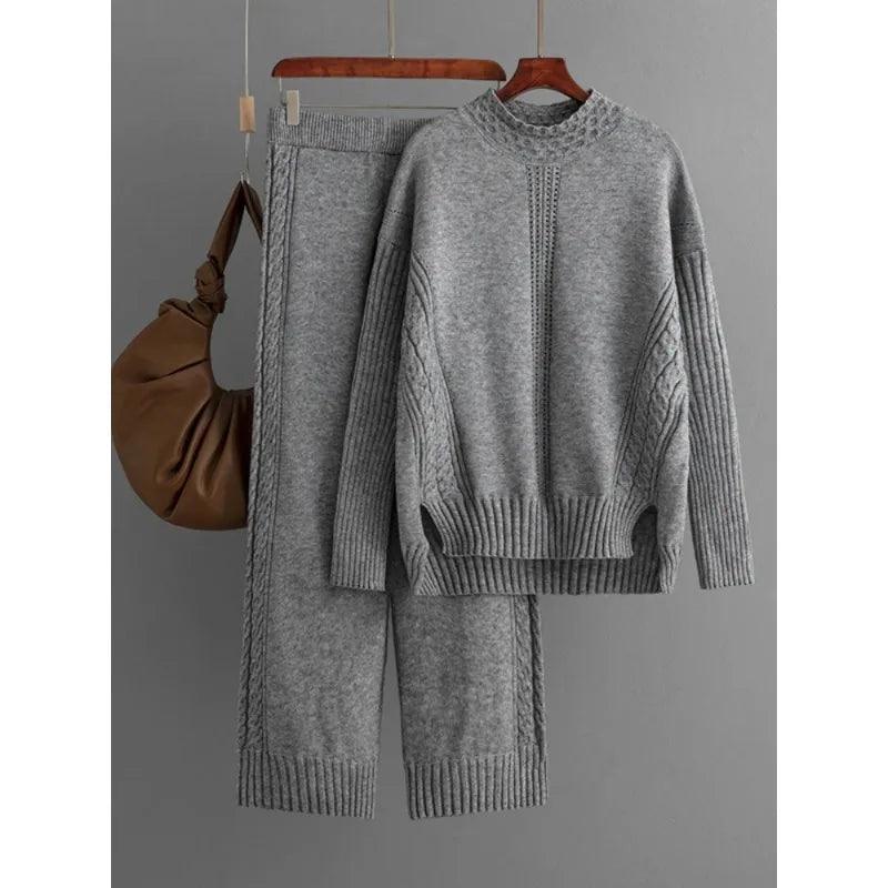 Womens Two-Piece Knit Sweater