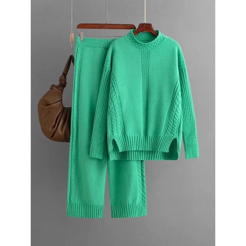 Womens Two-Piece Knit Sweater