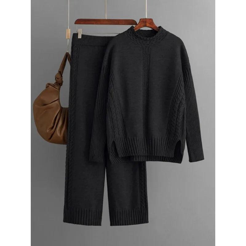 Womens Two-Piece Knit Sweater