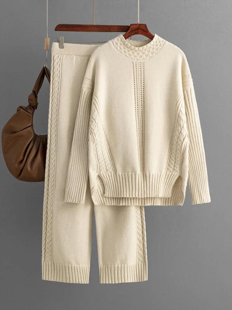 Womens Two-Piece Knit Sweater