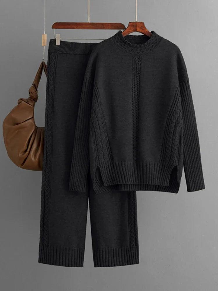 Womens Two-Piece Knit Sweater