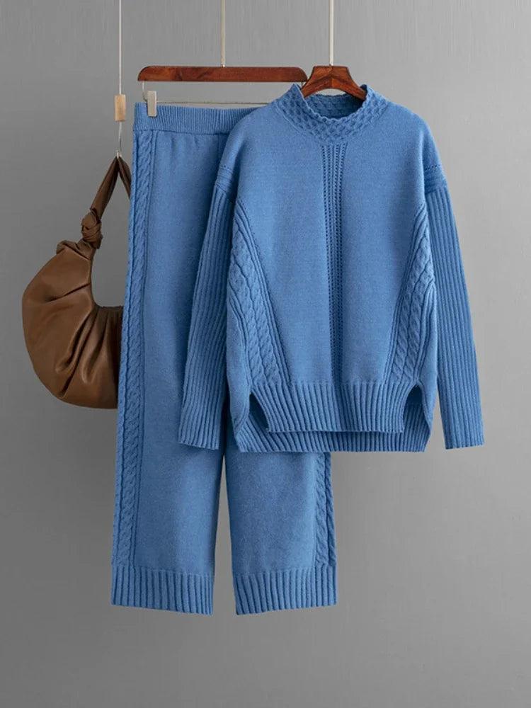 Womens Two-Piece Knit Sweater