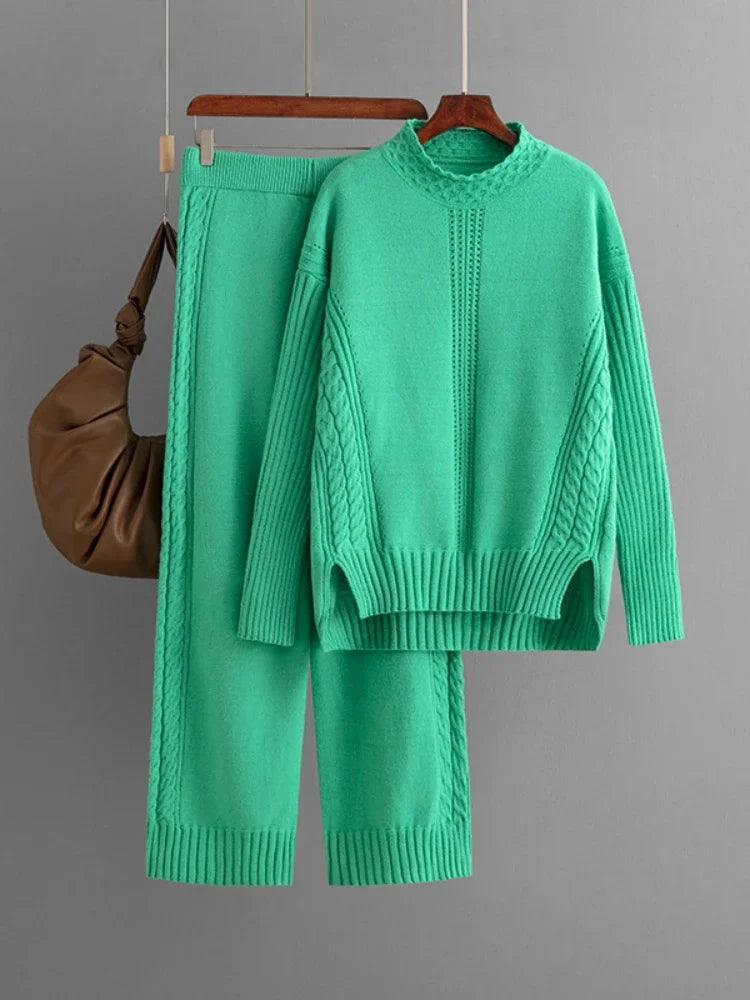 Womens Two-Piece Knit Sweater