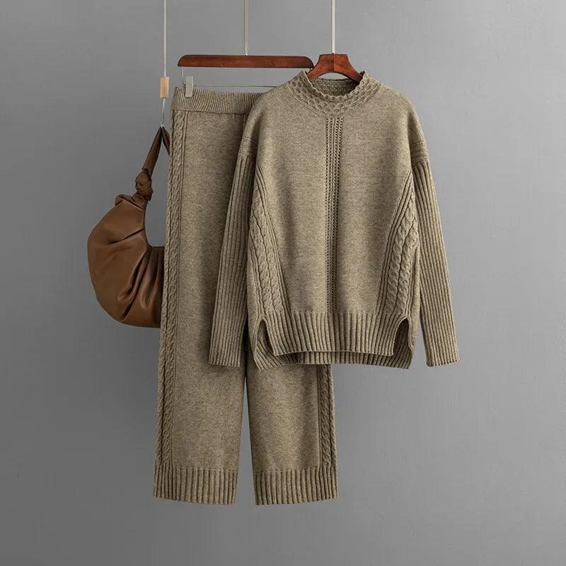 Womens Two-Piece Knit Sweater