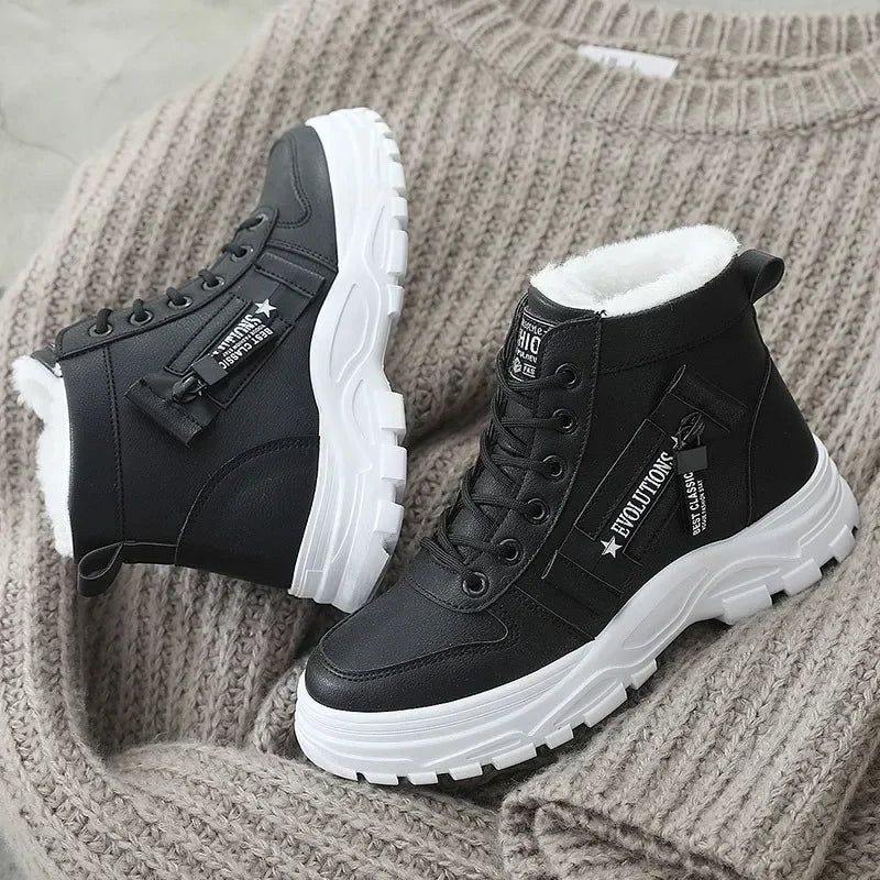 Womens Winter Platform Ankle Boots