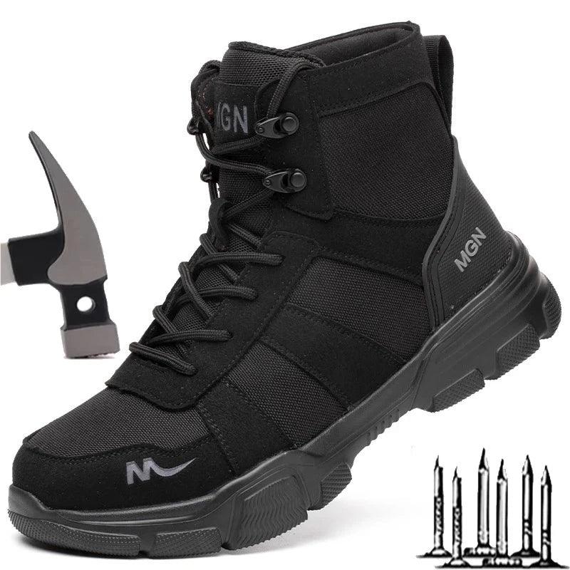 Arbeitsstiefel Sicherheitsschuhe Männer Stahlkappe Schuhe - ESTEEMSO.COM