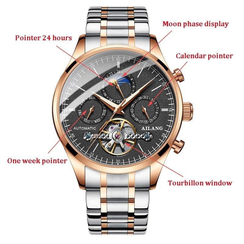 Automatische Mechanische Herrenuhr mit Tourbillon - ESTEEMSO.COM