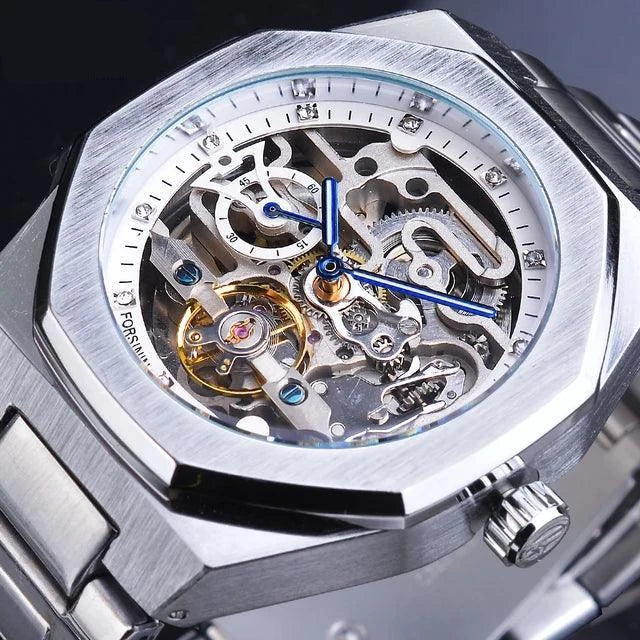 Automatische Uhr 3d Skelett Herren Armbanduhren leuchtende Militär uhren Tourbillon - ESTEEMSO.COM