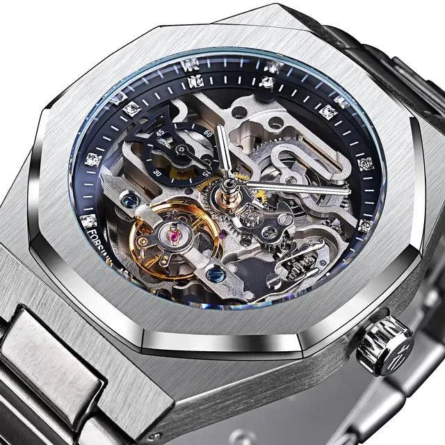 Automatische Uhr 3d Skelett Herren Armbanduhren leuchtende Militär uhren Tourbillon - ESTEEMSO.COM