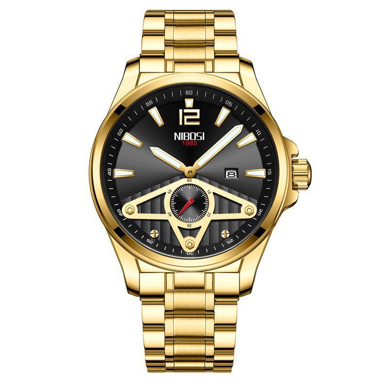 Herren uhren gold edelstahl armband wasserdichte