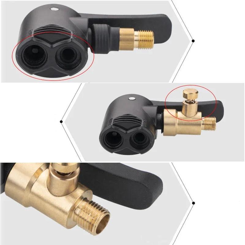 Brass Car Tire Valve Pump Nozzle Adapter – Inflator Hose - ESTEEMSO.COM