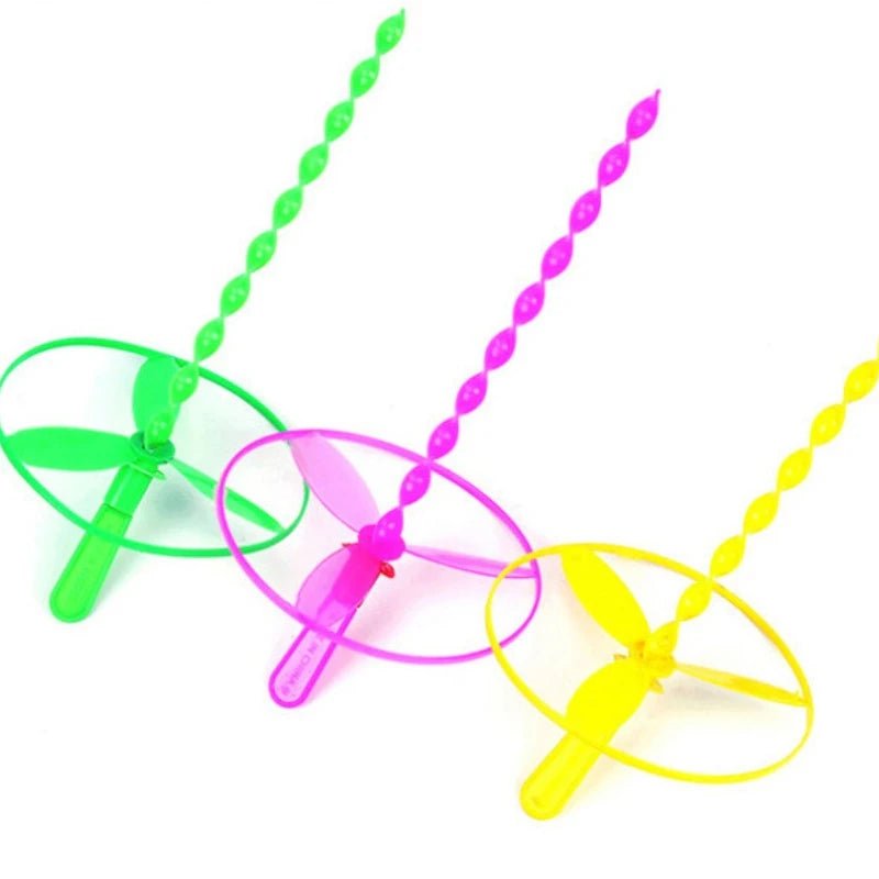 Colorful Bamboo Dragonfly Flying Toys – Hand - Push Mechanism - ESTEEMSO.COM