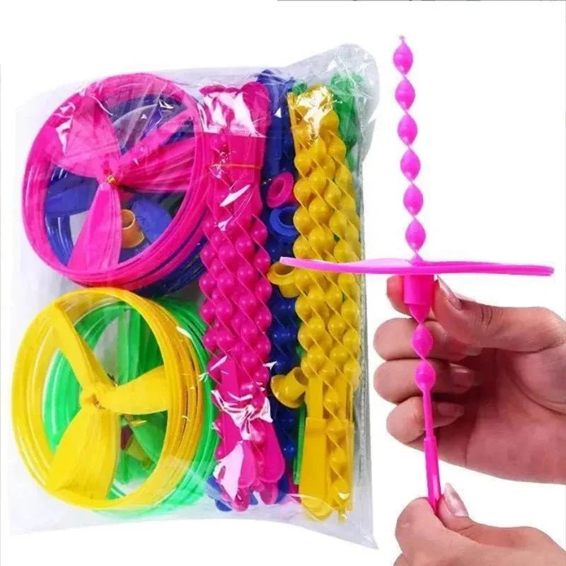 Colorful Bamboo Dragonfly Flying Toys – Hand - Push Mechanism - ESTEEMSO.COM