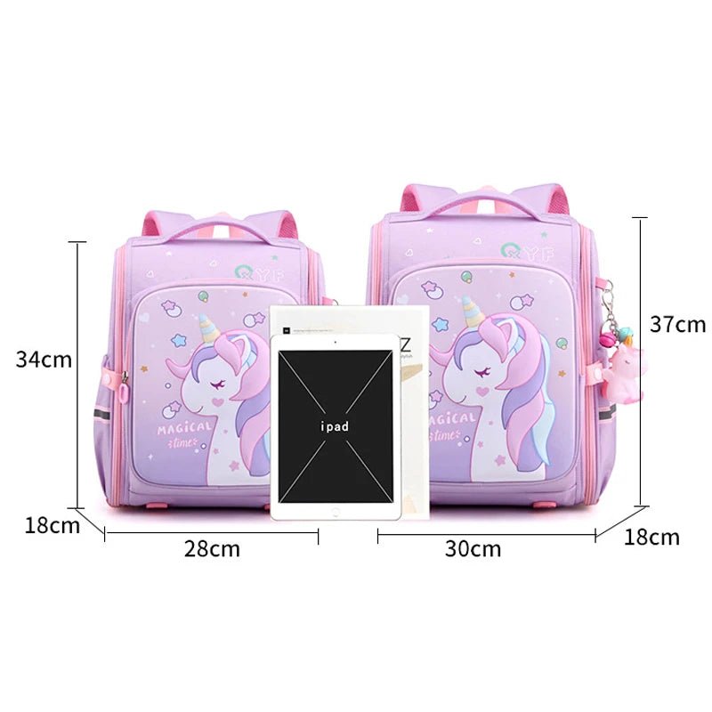 Cute Pink Unicorn Backpack for Girls - Waterproof School Bag for Kids - ESTEEMSO.COM