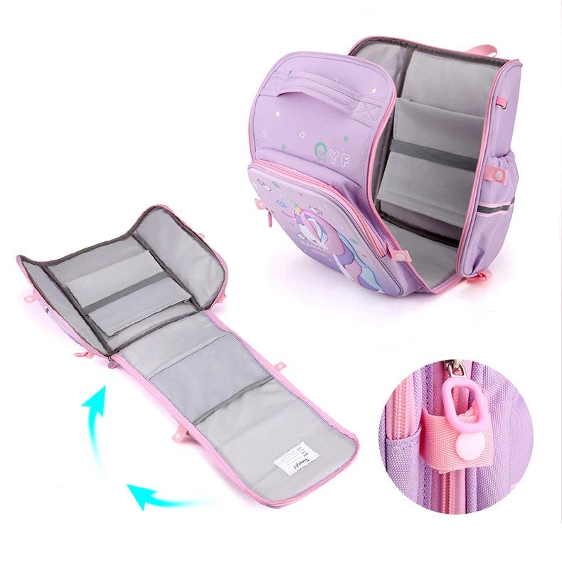 Cute Pink Unicorn Backpack for Girls - Waterproof School Bag for Kids - ESTEEMSO.COM