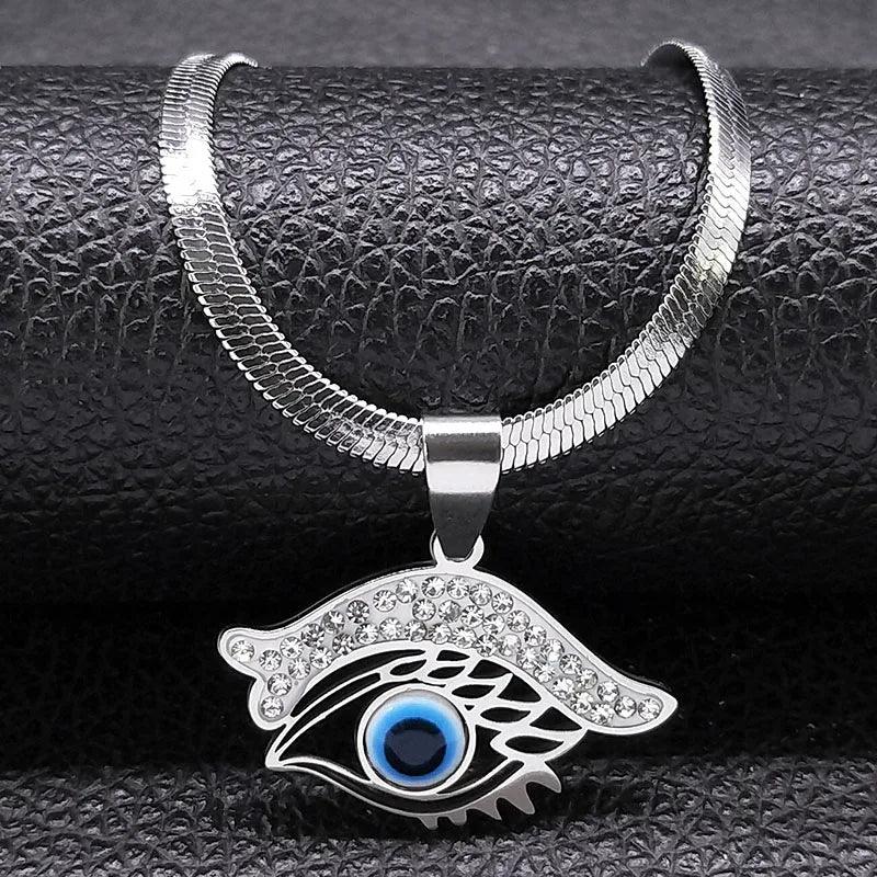 Dämon Auge Choker Halskette für Frauen - Edelstahl Vergoldet - ESTEEMSO.COM