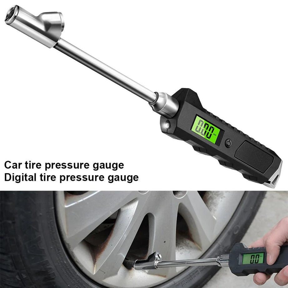 Digital Dual - Head Tire Pressure Gauge – 230 PSI Stainless Steel - ESTEEMSO.COM