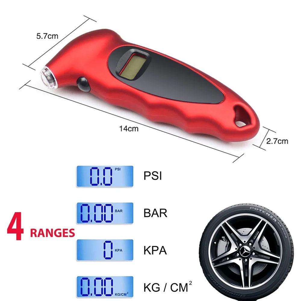 Digital Tire Pressure Gauge with Backlit LCD – 150 PSI High - ESTEEMSO.COM