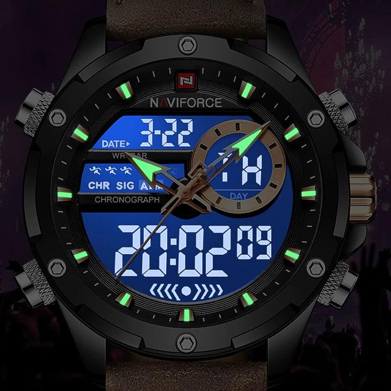 Digitale Militäruhr für Männer - Wasserdichte Armbanduhr, LED - Quarzuhr, Sportuhr, Große Herrenuhren - ESTEEMSO.COM