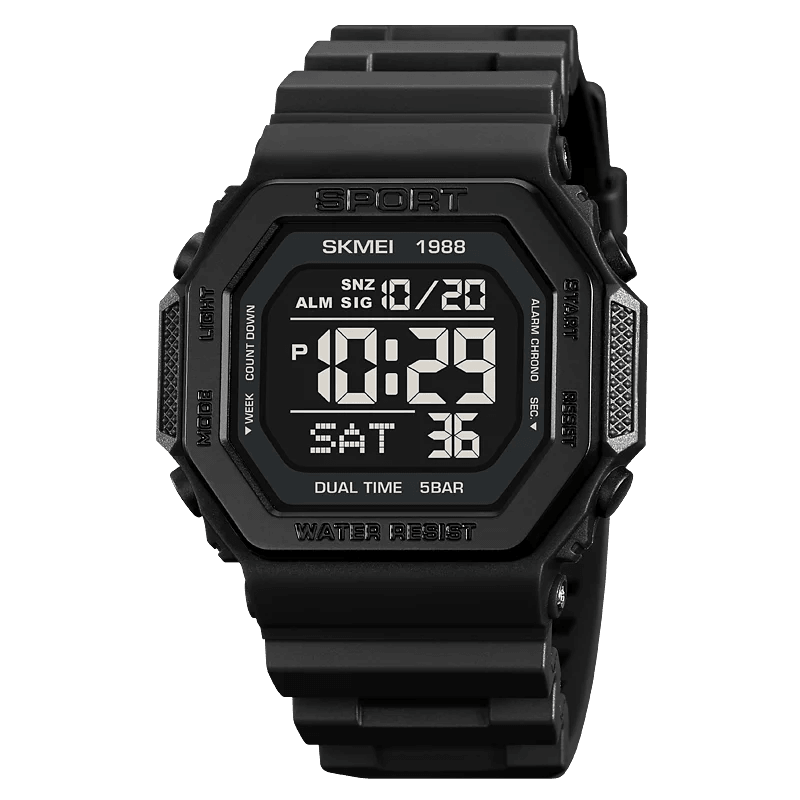 Digitale Sportuhren Herren Militär Armbanduhr 5Bar Wasserdicht Wecker Countdown - ESTEEMSO.COM