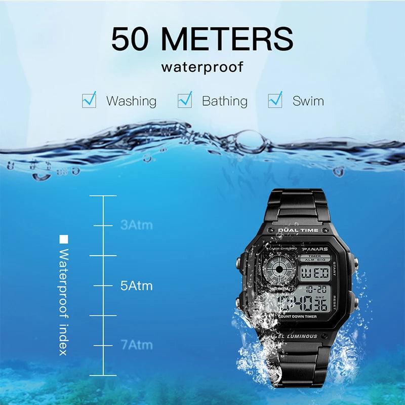 Digitaluhr für Herren, modisch, Outdoor - Sport, Armbanduhr - ESTEEMSO.COM