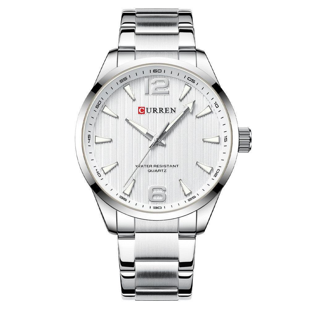 Herren Business Quarz Stahl Gürtel Uhr