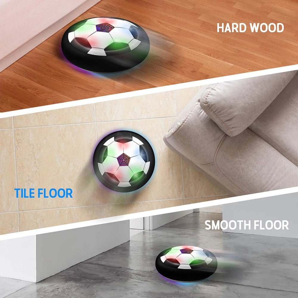 Electric Floating Soccer Ball Toy – LED Light, Music, Hovering Design - ESTEEMSO.COM