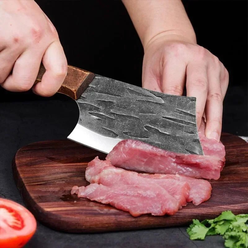 Kitchen Chef Knives Handmade Forged Boning Knife Meat Cleaver Stainless Steel - ESTEEMSO.COM