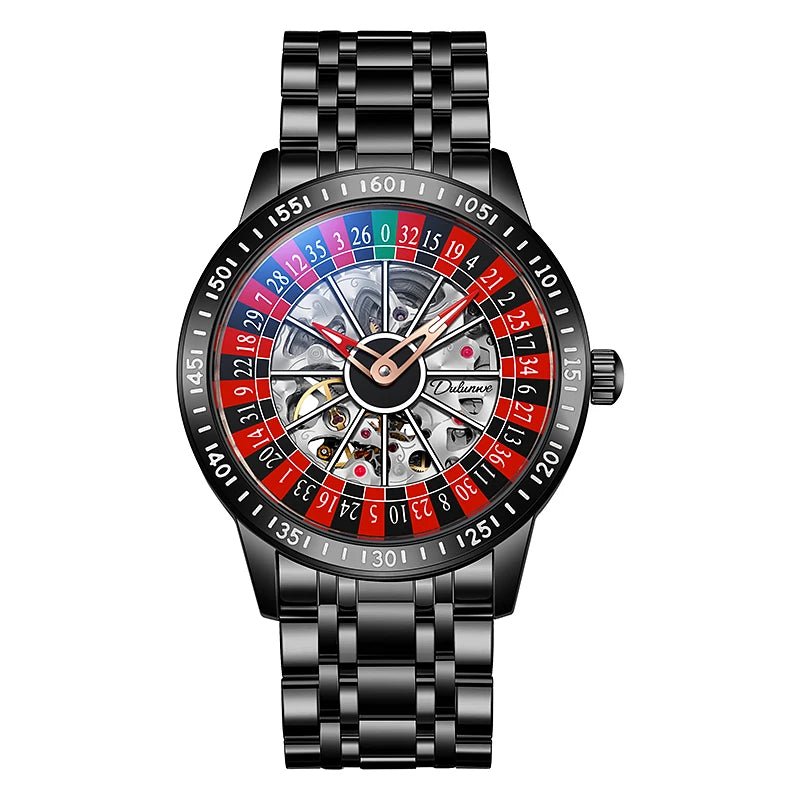 Mechanical Watch Men's Red Silicone Band Watch - ESTEEMSO.COM