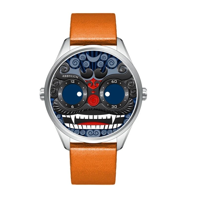 Men Quartz Watch - Blue Joker Lion Creative Personality Design - ESTEEMSO.COM