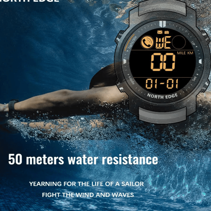 Men's Digital Watch Military Waterproof 50M Running Sports - ESTEEMSO.COM