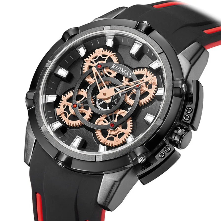 Men's Luxury Silicone Sports Watch – Large Dial, Quartz Movement - ESTEEMSO.COM