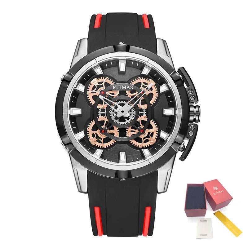 Men's Luxury Silicone Sports Watch – Large Dial, Quartz Movement - ESTEEMSO.COM