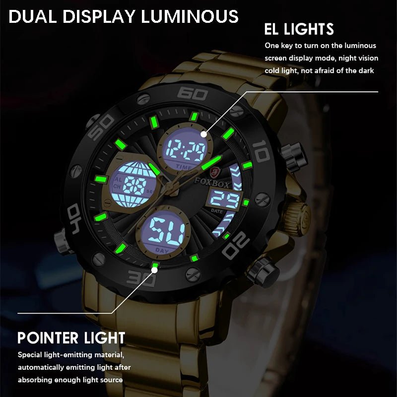 Men's Luxury Sport Watch – Dual Display Analog & Digital - ESTEEMSO.COM