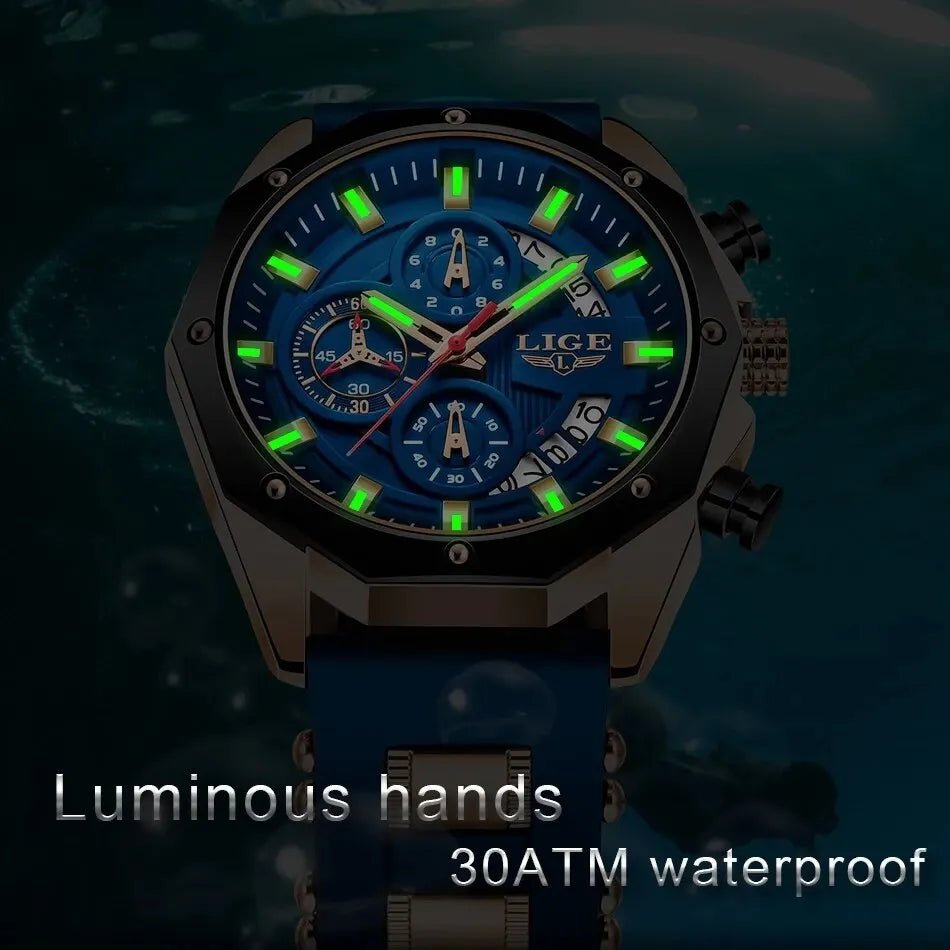 Mens Watches Top Brand Luxury Silicone Sport Watch Men Quartz - ESTEEMSO.COM