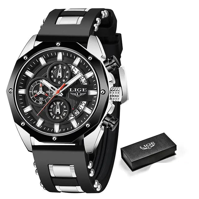 Mens Watches Top Brand Luxury Silicone Sport Watch Men Quartz - ESTEEMSO.COM