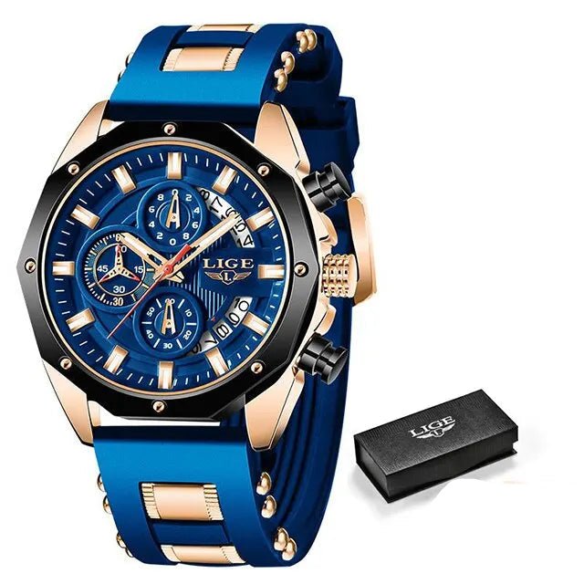 Mens Watches Top Brand Luxury Silicone Sport Watch Men Quartz - ESTEEMSO.COM