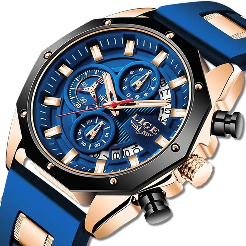 Mens Watches Top Brand Luxury Silicone Sport Watch Men Quartz - ESTEEMSO.COM