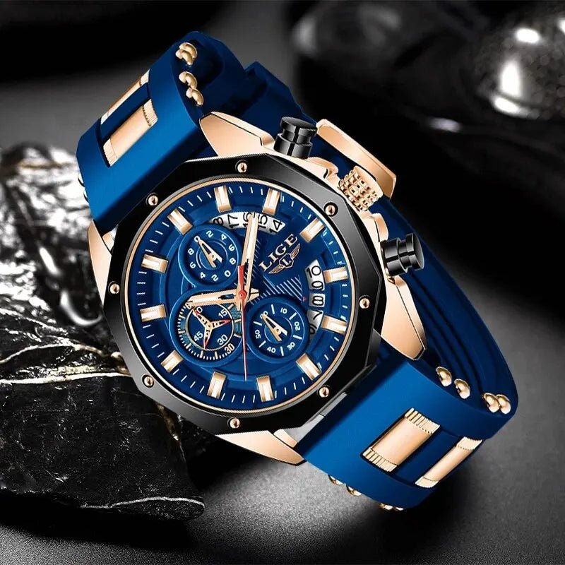 Mens Watches Top Brand Luxury Silicone Sport Watch Men Quartz - ESTEEMSO.COM