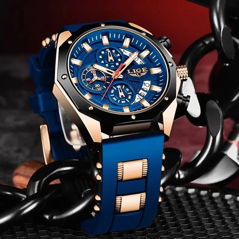 Mens Watches Top Brand Luxury Silicone Sport Watch Men Quartz - ESTEEMSO.COM