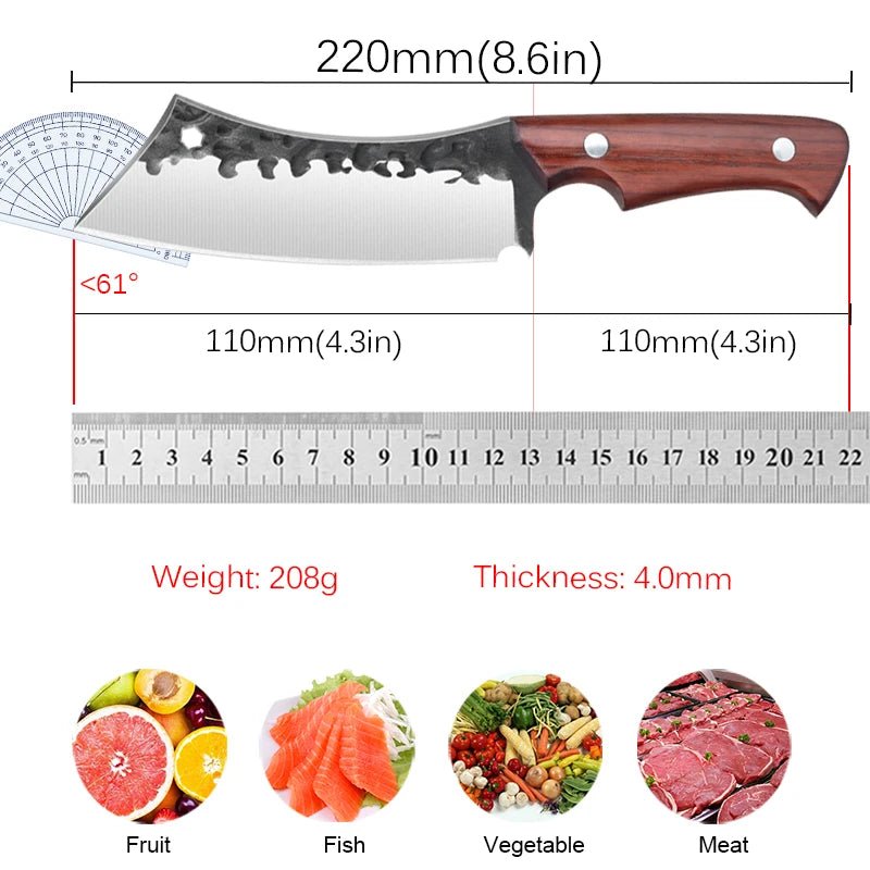 Sharp Cooking Knife Stainless Steel Kitchen Knife Fruit Peeler Chef - ESTEEMSO.COM