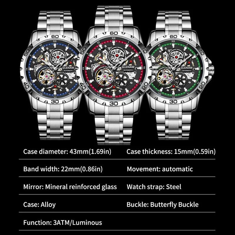 Skeleton Men's Watch Luxury Automatic Mechanical Watches - ESTEEMSO.COM