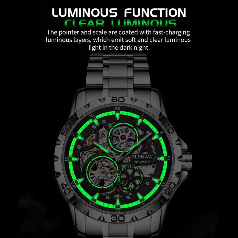 Skeleton Men's Watch Luxury Automatic Mechanical Watches - ESTEEMSO.COM