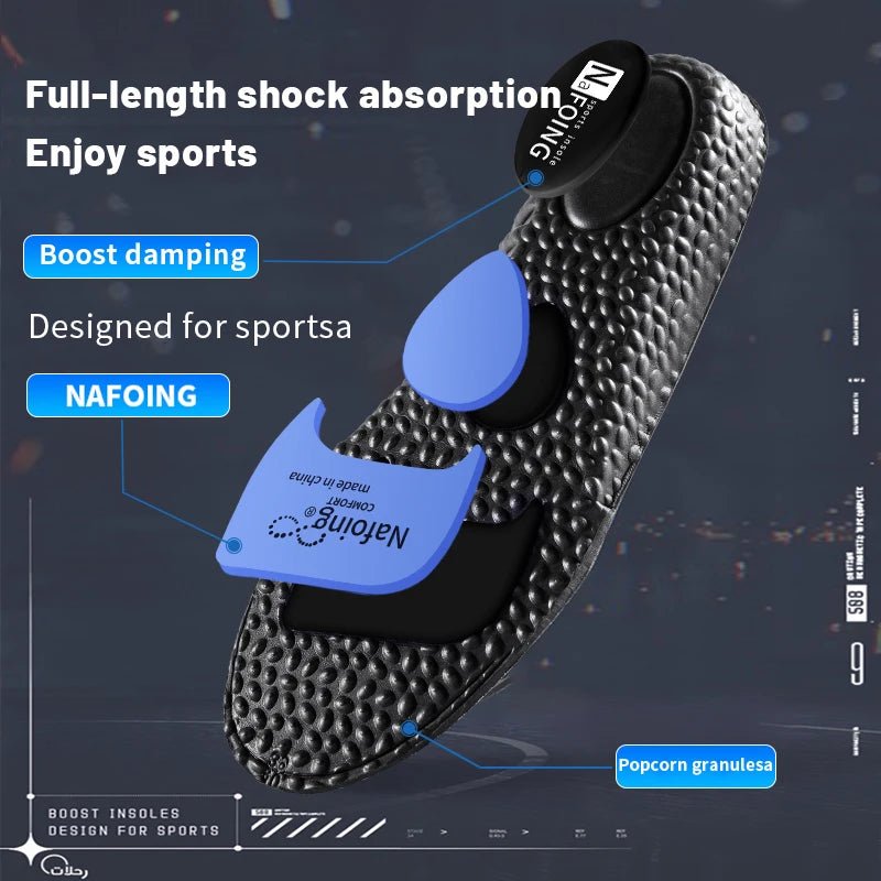 Sport Insoles for Shoes Sole Shock Absorption Deodorant Breathable - ESTEEMSO.COM