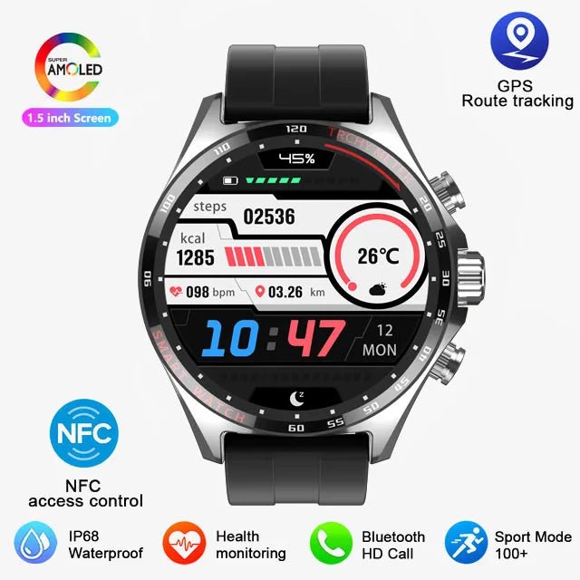 Sports GPS Smart Watch Men Bluetooth Call HD Smartwatch - ESTEEMSO.COM