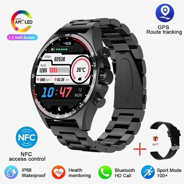 Sports GPS Smart Watch Men Bluetooth Call HD Smartwatch - ESTEEMSO.COM