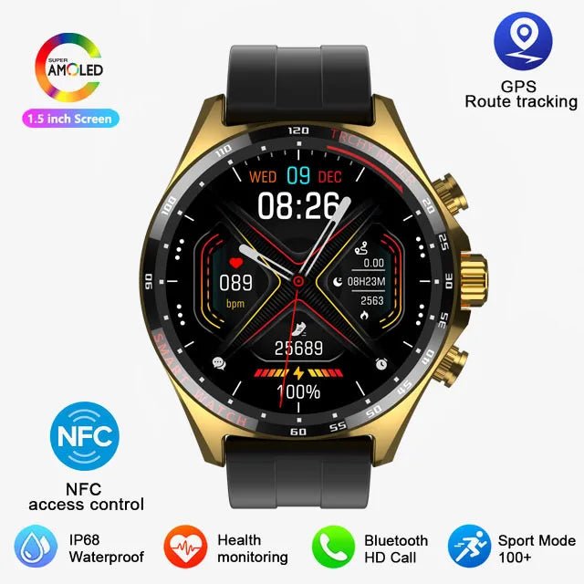 Sports GPS Smart Watch Men Bluetooth Call HD Smartwatch - ESTEEMSO.COM