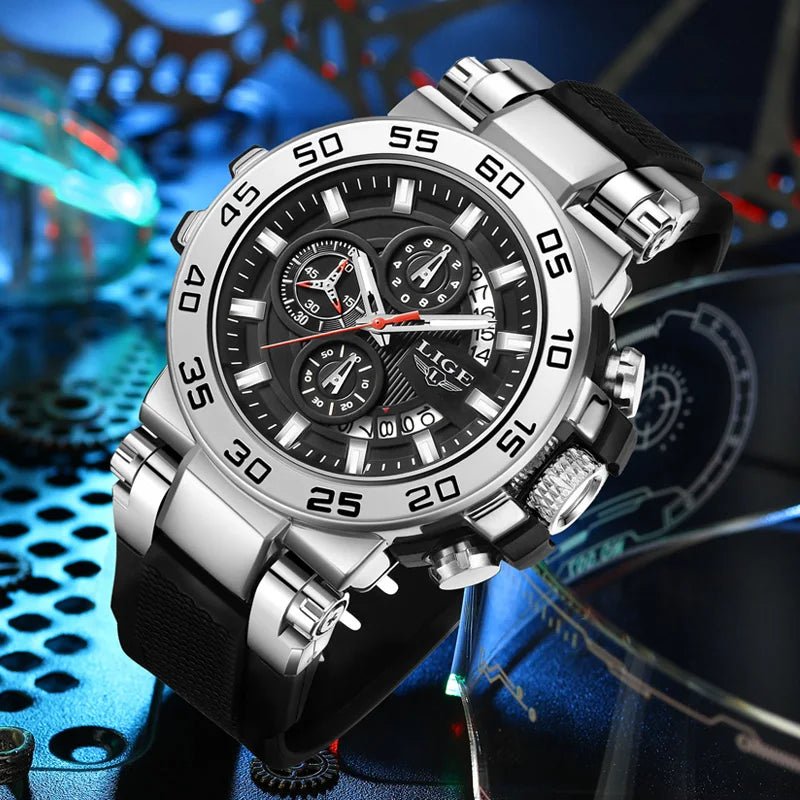 Sports Man Wristwatch Waterproof Luminous Date Quartz Men Watch - ESTEEMSO.COM