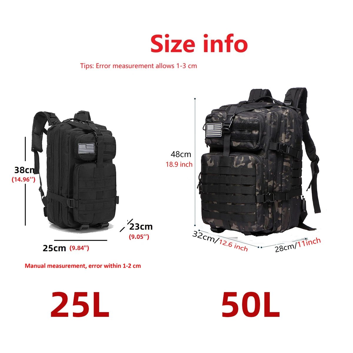 Sturdy Nylon Waterproof Tactical Backpack - ESTEEMSO.COM